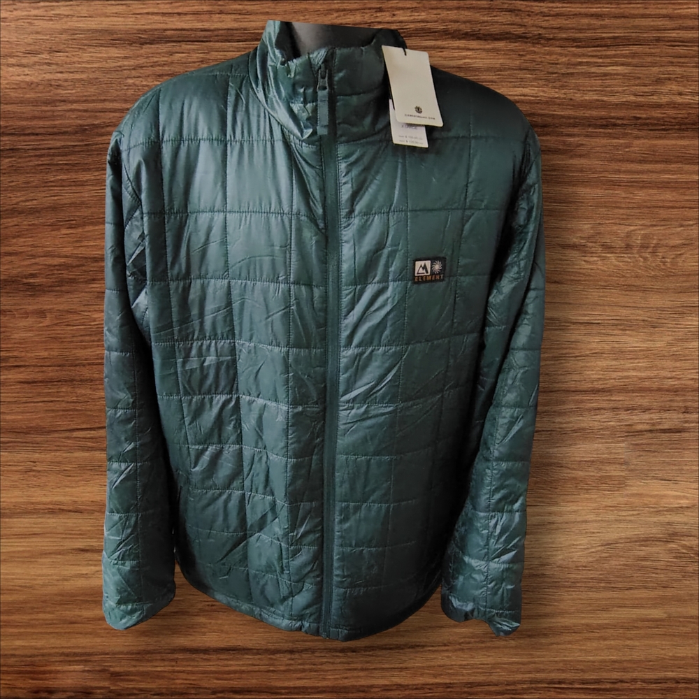 Element Men's Deep Green Puffer Jacket